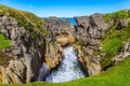 Pancake rocks form narrow fjords