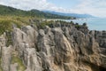 Pancake Rocks Paparoa National Park in West Coast South Island Royalty Free Stock Photo