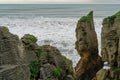 The Pancake Rocks at Punakaiki, Greymouth, West Coast, South Island, New Zealand Royalty Free Stock Photo
