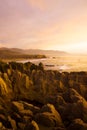 Pancake Rocks, Punakaiki, South Island, New Zealand Royalty Free Stock Photo