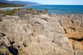 Pancake Rocks at Punakaiki on the West Coast, South Island, New Zealand Royalty Free Stock Photo