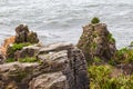 Pancake Rocks. Stone grotto. Paparoa national park, South Island, New Zealand