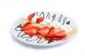 Pancake with strawberry Royalty Free Stock Photo