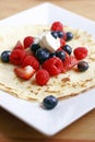 Pancake with summer fruits