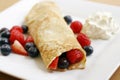 Pancake with summer fruits