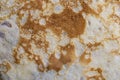 Pancake surface texture and pattern. Close-up of thin hot pancakes in a plate. Traditional rustic food. Graphic resource Royalty Free Stock Photo