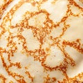 Pancake texture. Close-up of thin hot pancakes in a plate. Traditional rustic food Royalty Free Stock Photo