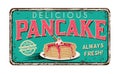 Pancake vintage rusty metal sign Royalty Free Stock Photo