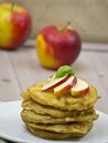 Pancakes with apples and Jam Royalty Free Stock Photo