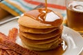 Pancakes and Bacon Royalty Free Stock Photo