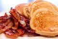 Pancakes and Bacon Royalty Free Stock Photo