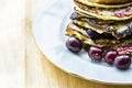 Pancakes with berries Royalty Free Stock Photo