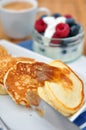 Pancakes for Breakfast Royalty Free Stock Photo