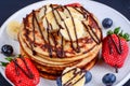 Pancakes for brekki Royalty Free Stock Photo