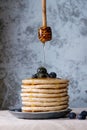 Pancakes with fresh berries Royalty Free Stock Photo