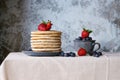 Pancakes with fresh berries Royalty Free Stock Photo