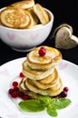 Pancakes with honey