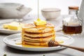 Pancakes honey. Generate Ai