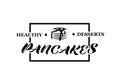 Pancakes logo Royalty Free Stock Photo