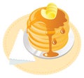 Pancakes with maple syrup