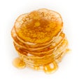 Pancakes with maple syrup Royalty Free Stock Photo