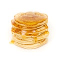 Pancakes with maple syrup Royalty Free Stock Photo