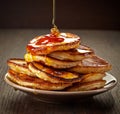 Pancakes with maple syrup