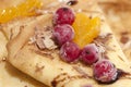 Pancakes with fruits