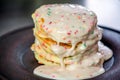 Birthday Pancakes with Cake Icing