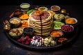 pancakes with various toppings and fillings