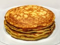 Stack of fluffy american pancakes on a plate - cooking - food photography