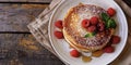 pancakes on a white plate, Maslenitsa Royalty Free Stock Photo