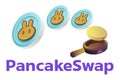 PancakeSwap vector logo text icon author\'s development