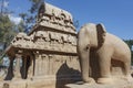 Pancha Rathas Five Rathas of Mamallapuram, an Unesco World Heritage Site in Tamil Nadu, South India