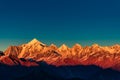 Panchchuli peaks during Sunset Royalty Free Stock Photo