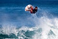 Pancho Sullivan Surfing at Rocky Point in Hawaii Royalty Free Stock Photo