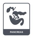 pancreas icon in trendy design style. pancreas icon isolated on white background. pancreas vector icon simple and modern flat