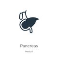 Pancreas icon vector. Trendy flat pancreas icon from medical collection isolated on white background. Vector illustration can be Royalty Free Stock Photo