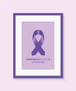 Pancreatic cancer awareness frame Royalty Free Stock Photo