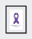 Pancreatic cancer awareness frame Royalty Free Stock Photo