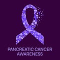 Pancreatic cancer ribbon poster