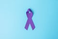 Pancreatic Cancer, world Alzheimer, epilepsy, lupus and domestic violence day Awareness month, Woman holding purple Ribbon for Royalty Free Stock Photo