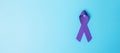 Pancreatic Cancer, world Alzheimer, epilepsy, lupus and domestic violence day Awareness month, Woman holding purple Ribbon for Royalty Free Stock Photo