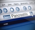 Pancreatitis concept. Royalty Free Stock Photo