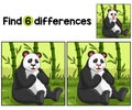 Panda Animal Find The Differences