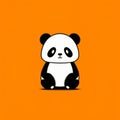 Minimalistic Symmetry: Hd Panda Cartoon Wallpapers And Monochromatic Artworks