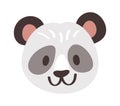 Panda avatar cute smiling face Royalty Free Stock Photo