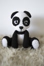 Panda Bear Amigurumi. Crochet Stuffed Animal. Ecofriendly Toy