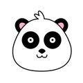 Panda bear cute funny cartoon happy cozy relaxed