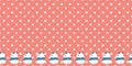 Panda Body Star Frame Border Seamless Pattern